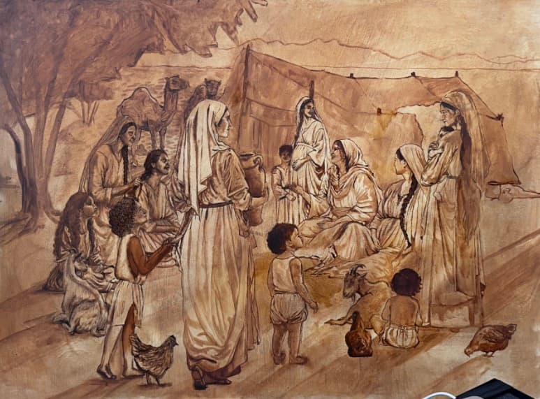 Daughters of Ishmael Under Painting