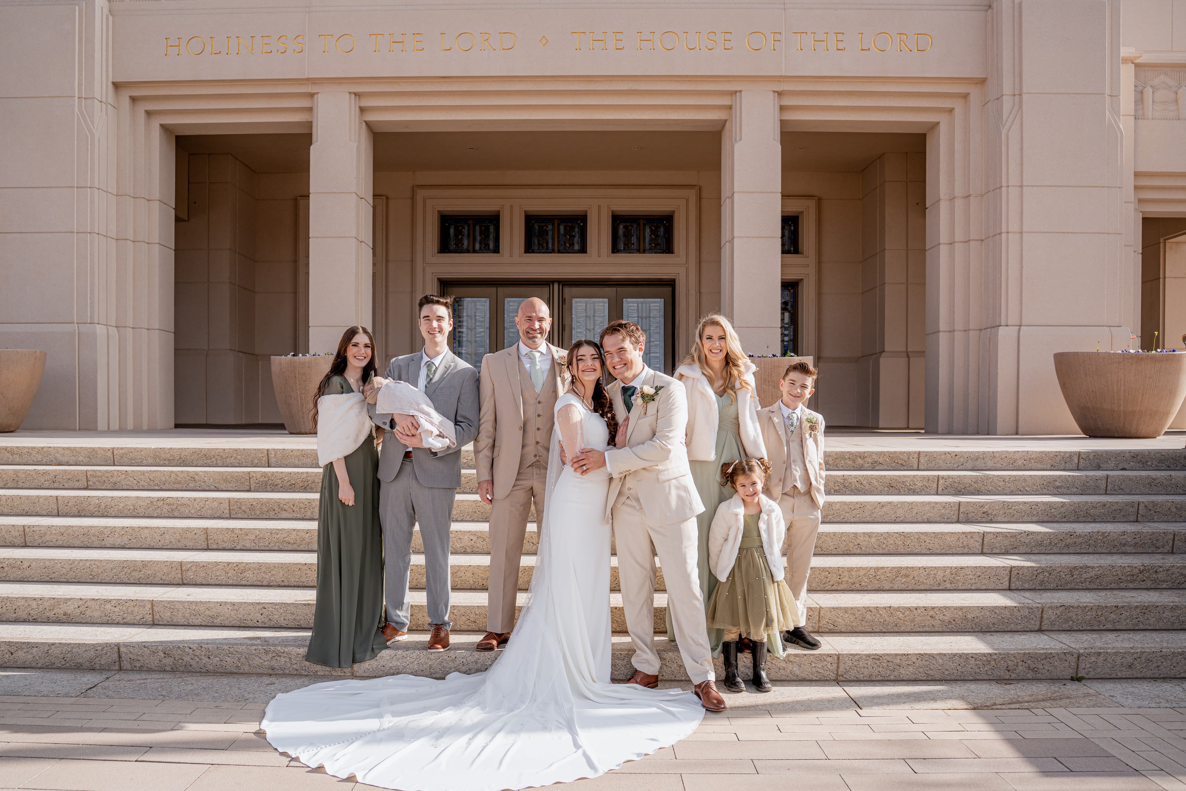 Abigail with her family